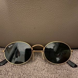 Ray-Ban Gold and Black Sunglasses